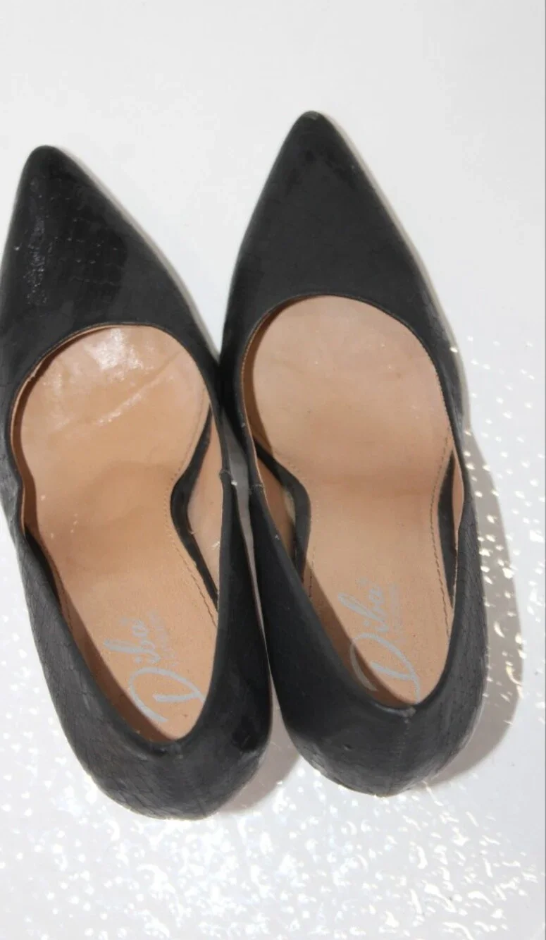 Dune London Women's Black Leather Ballet Flats